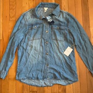 Blue jean button up